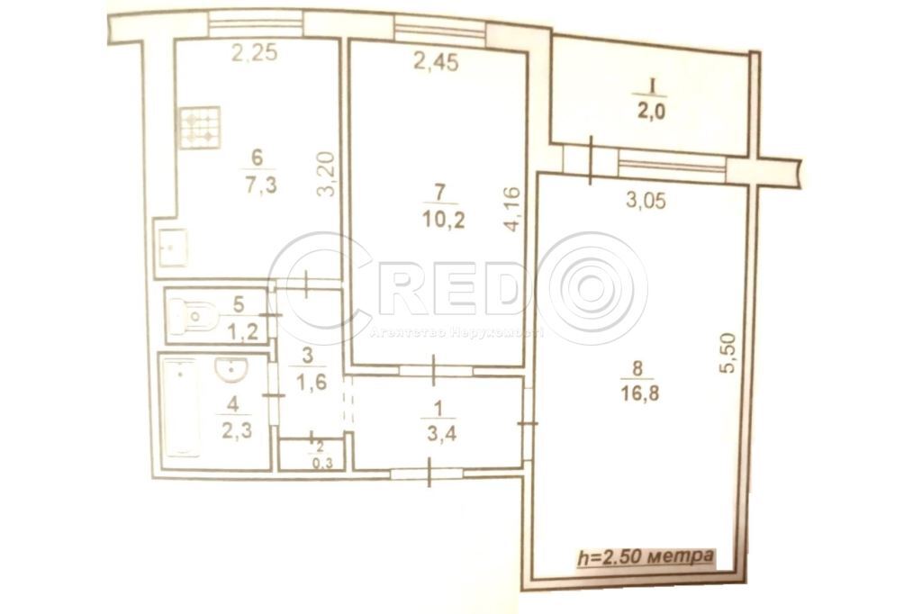 Продажа 2-комнатной квартиры 45 м², Николая Свитальского ул.