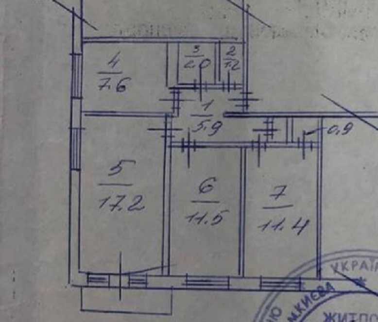 Продаж 3-кімнатної квартири 58 м², Петра Запорожця вул., 21