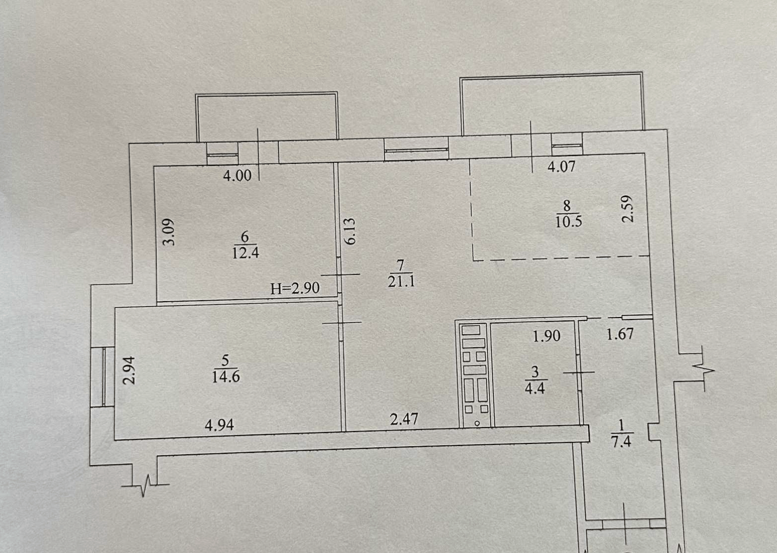 Продаж 3-кімнатної квартири 78 м²