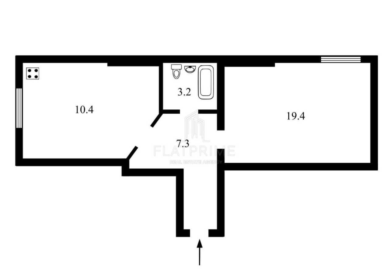 Продаж 1-кімнатної квартири 40.6 м², Петра Запорожца вул., 13