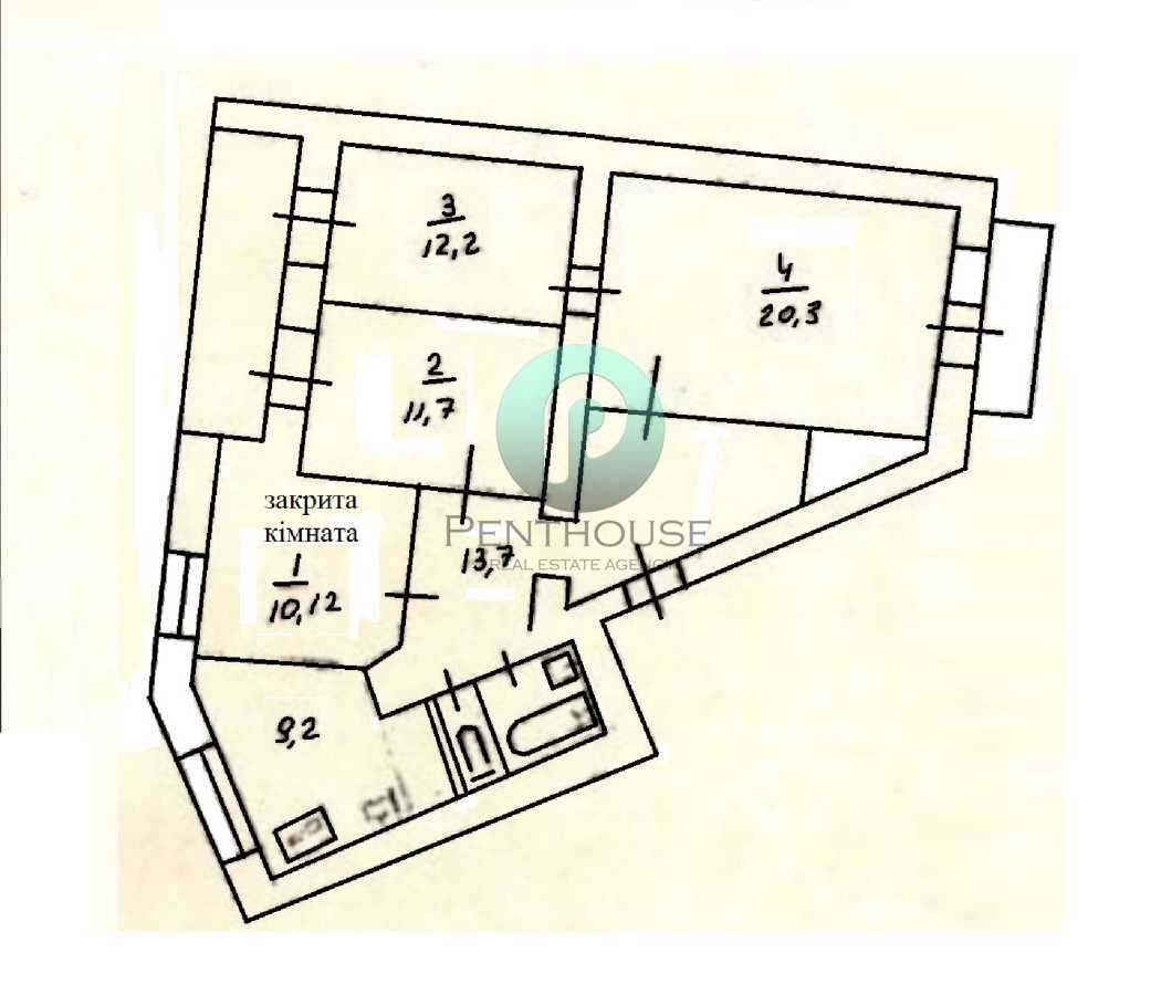 Аренда 3-комнатной квартиры 85.52 м², Героев Сталинграда просп., 19