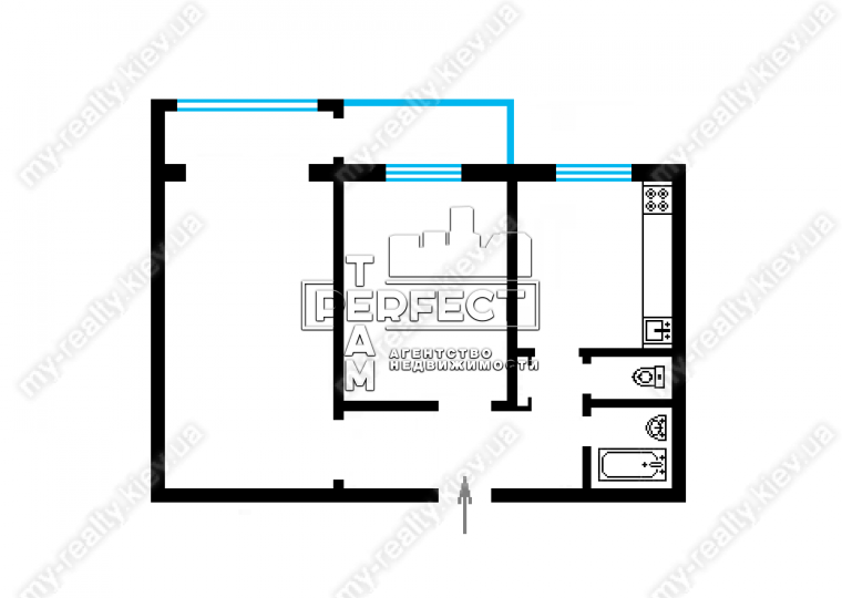 Продаж 2-кімнатної квартири 50 м², Братиславська вул., 42