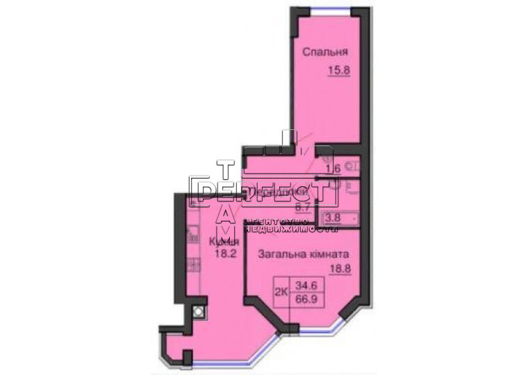 Продажа 2-комнатной квартиры 67 м², Зеленая ул., 12