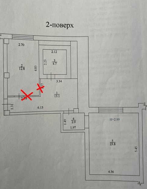 Продаж 1-кімнатної квартири 57 м²