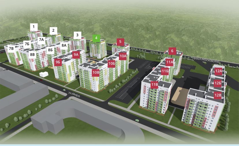 Продажа 2-комнатной квартиры 73 м²