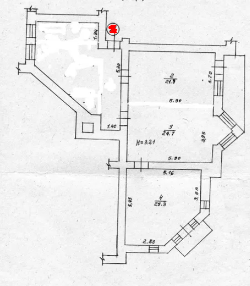 Продаж 3-кімнатної квартири 101 м²