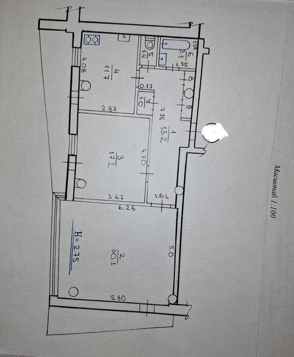 Продажа 2-комнатной квартиры 84 м²