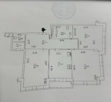 Продажа 3-комнатной квартиры 89 м²