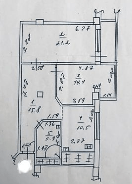 Продаж 2-кімнатної квартири 76 м²