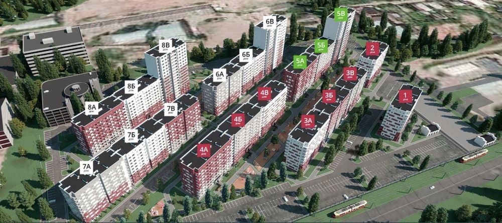 Продажа 1-комнатной квартиры 40 м²