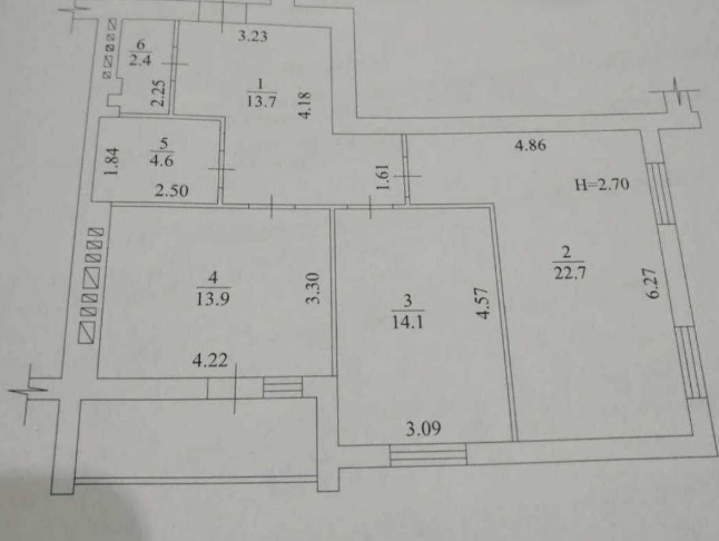 Продаж 2-кімнатної квартири 73 м²