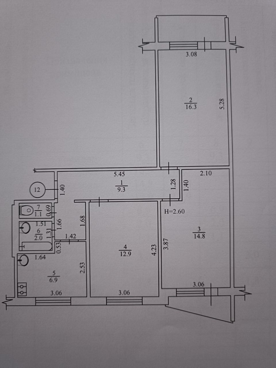 Продажа 3-комнатной квартиры 68 м²