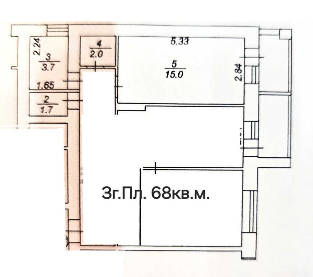 Продажа 2-комнатной квартиры 68 м², Чубинского ул., 4