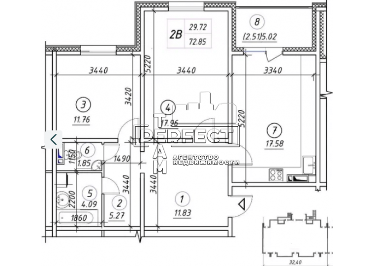 Продажа 2-комнатной квартиры 79 м², Ревуцкого ул., 54