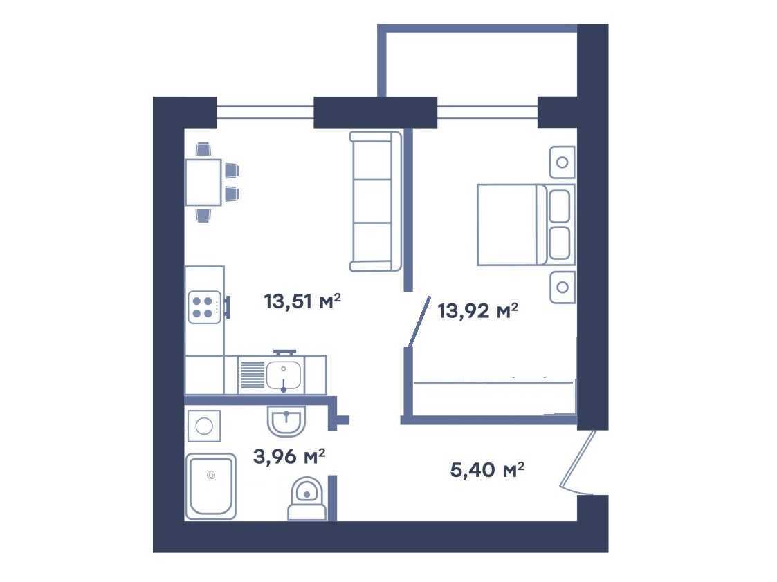 Продаж 1-кімнатної квартири 37 м², Івана Білика вул., 11