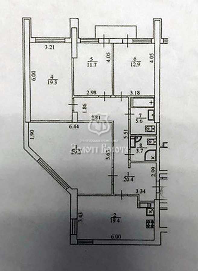 Продаж 4-кімнатної квартири 124 м², Перемоги просп., 55А