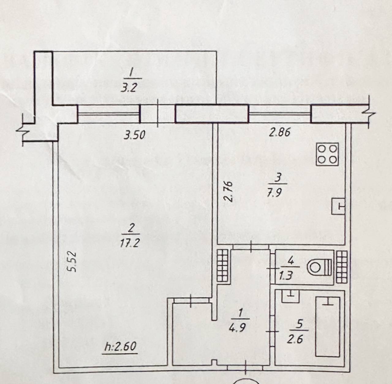 Продаж 1-кімнатної квартири 37.1 м², Михайла Лушпи просп.