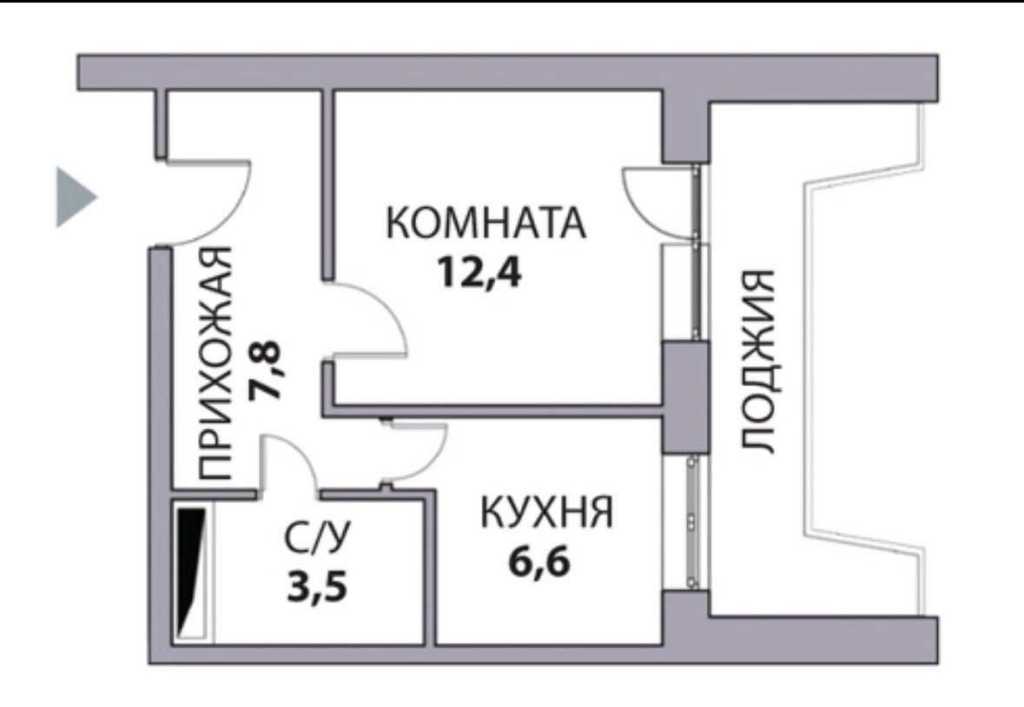 Продажа 1-комнатной квартиры 35 м², Ирпенская ул., 69