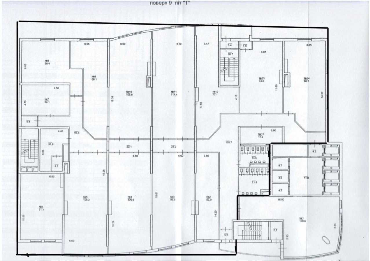 Аренда офиса 1500 м², Ушинского ул.