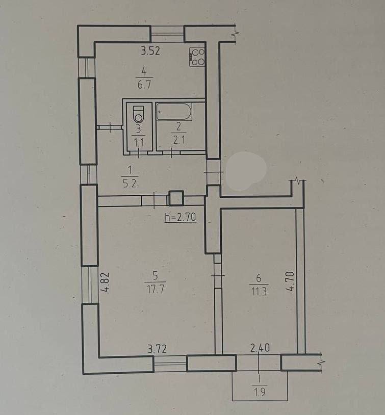 Продаж 2-кімнатної квартири 46 м², Маяковського вул.