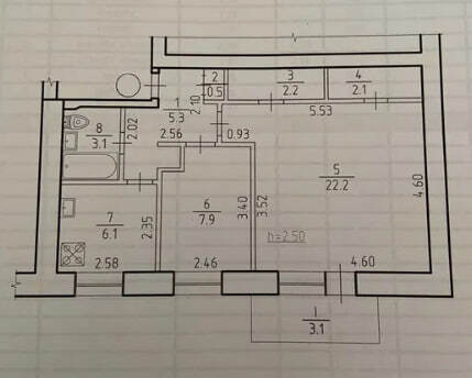 Продажа 2-комнатной квартиры 52.5 м², Герасима Кондратьева ул.