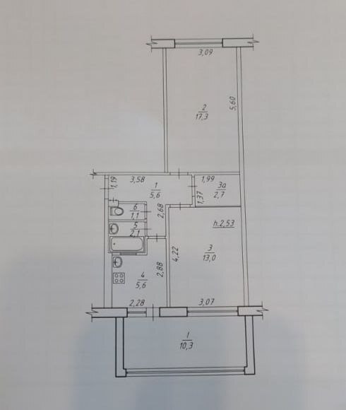 Продаж 2-кімнатної квартири 57.7 м², Герасима Кондратьєва вул.