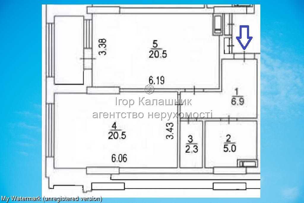 Продаж 1-кімнатної квартири 57.3 м², Новопечерський пров., 5