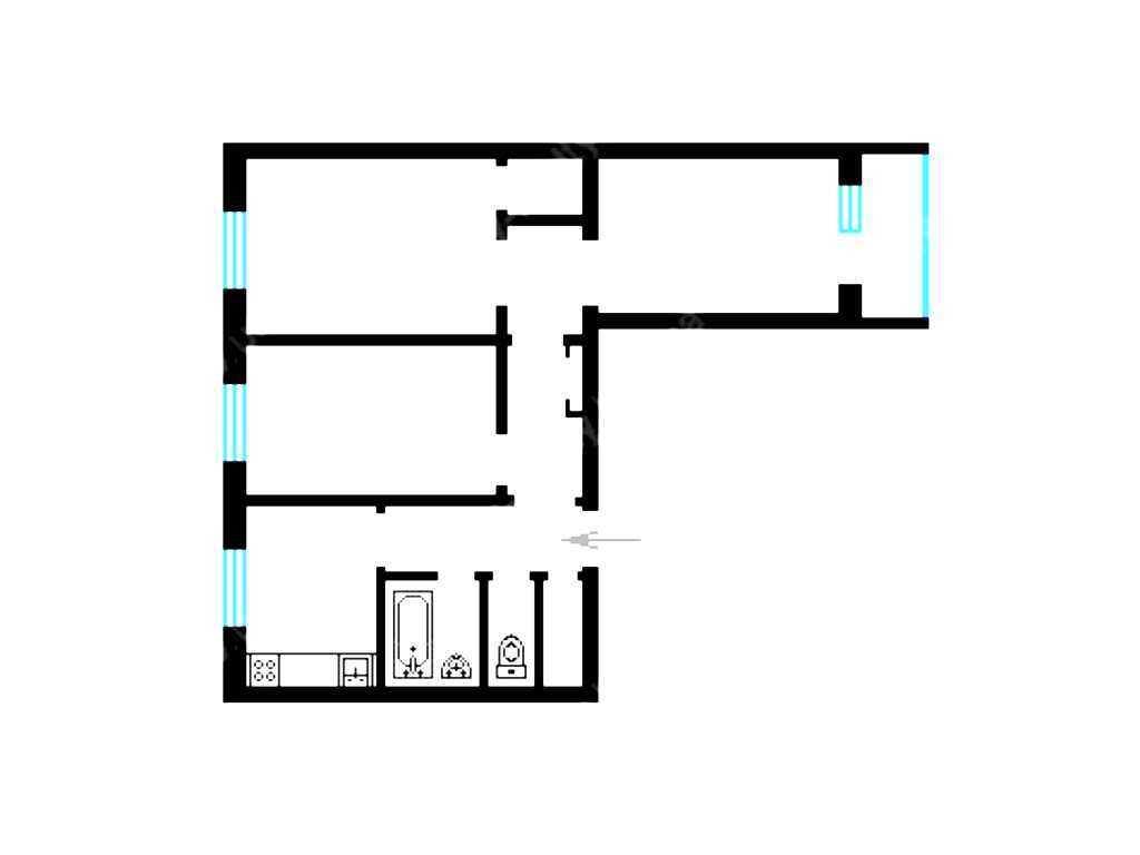 Продаж 3-кімнатної квартири 65 м², Космонавта Волкова вул., 20А