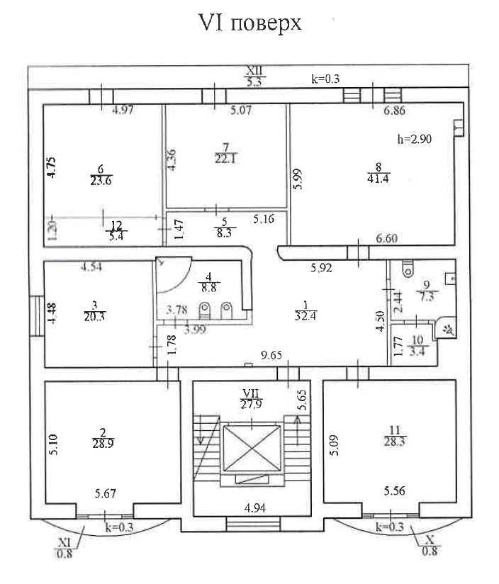 Продаж 5-кімнатної квартири 237.1 м², Василя Касіяна вул., Дончука, 7