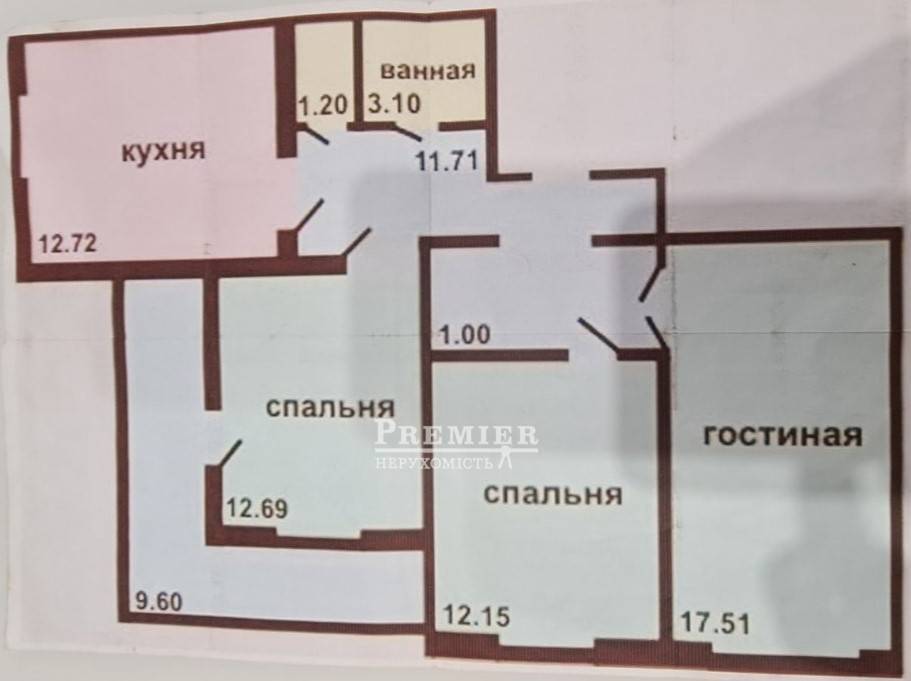 Продаж 3-кімнатної квартири 73 м², Академіка Сахарова вул.