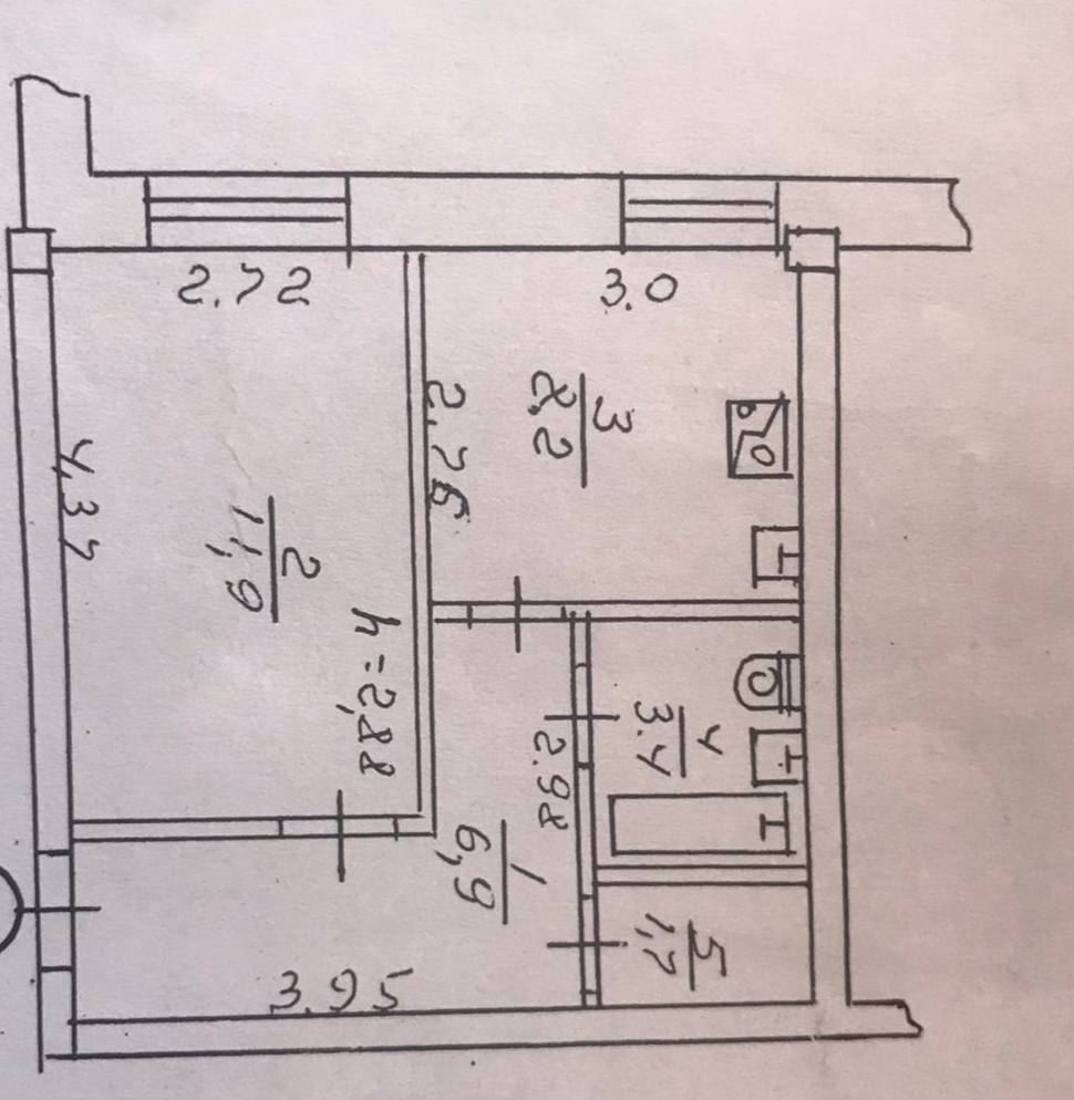 Продаж 1-кімнатної квартири 32 м², Холодногірська вул.