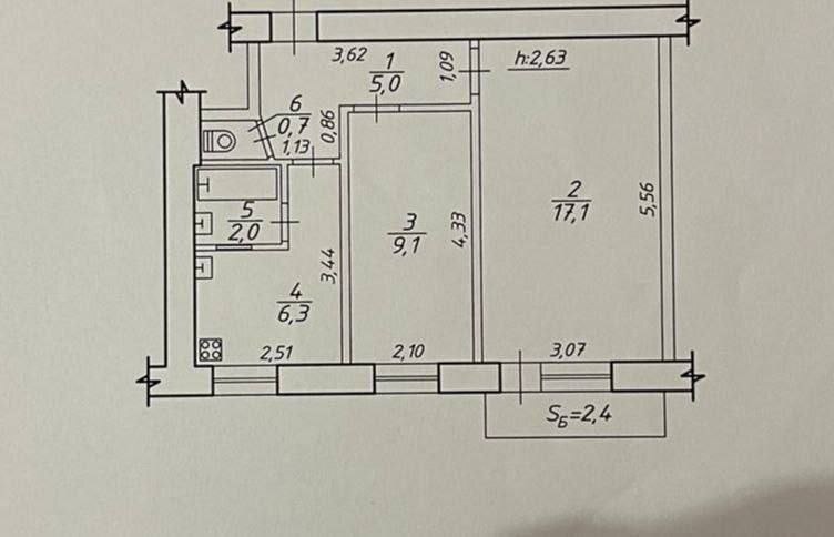 Продаж 2-кімнатної квартири 42.6 м², Герасима Кондратьєва вул.