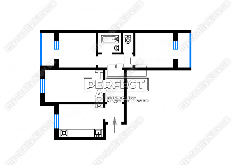 Продаж 2-кімнатної квартири 60 м², Оноре де Бальзака вул., 79