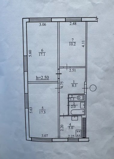 Продажа 3-комнатной квартиры 60.8 м², Лебединская ул.