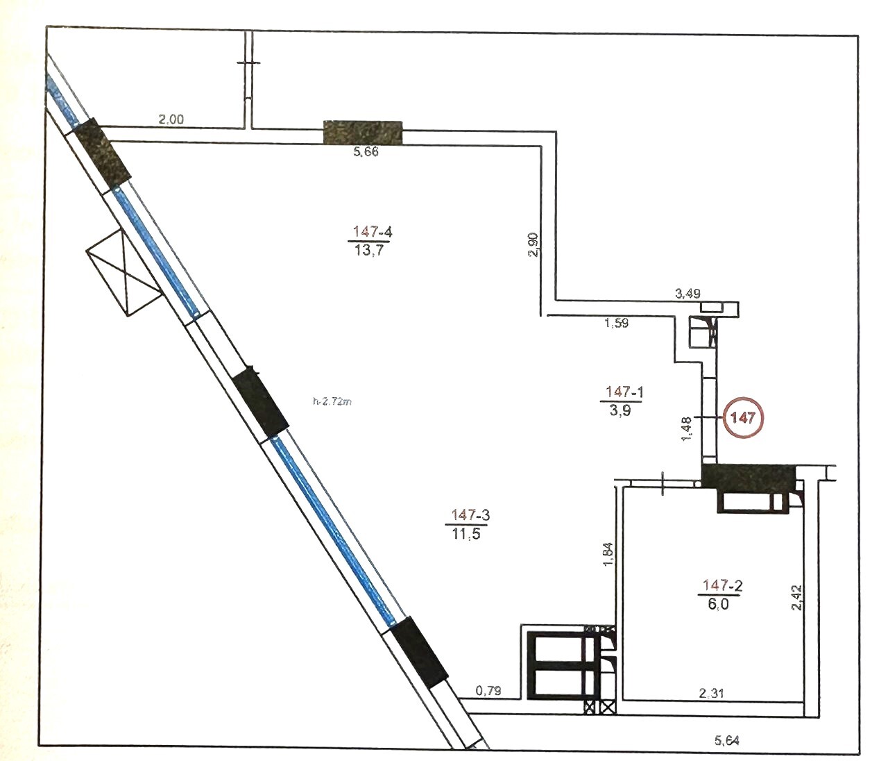 Продажа 1-комнатной квартиры 35.1 м², Харьковское шоссе, 201/203