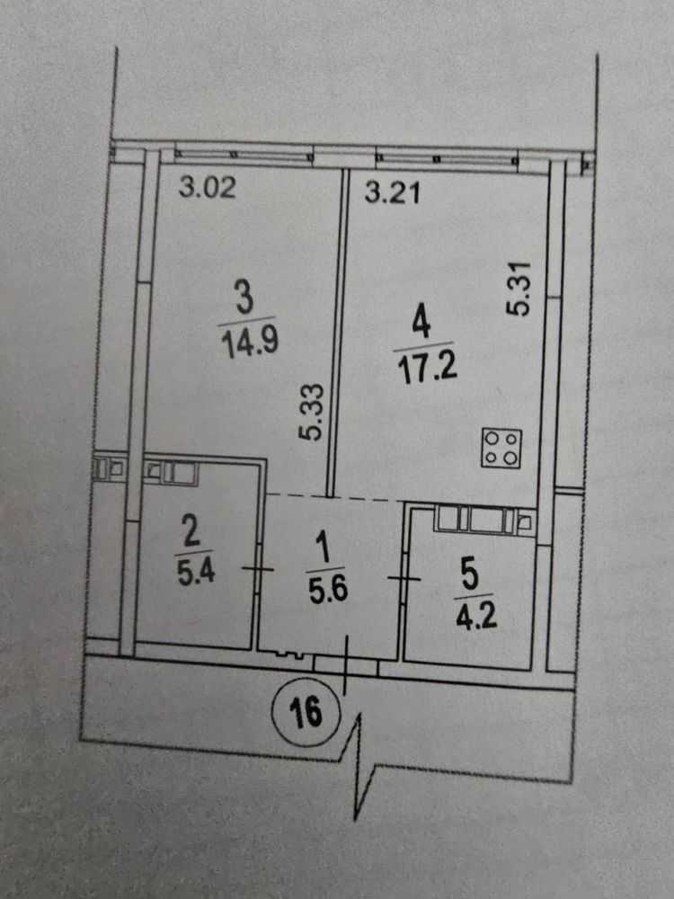 Продаж 1-кімнатної квартири 47 м², Дніпровська наб., 15