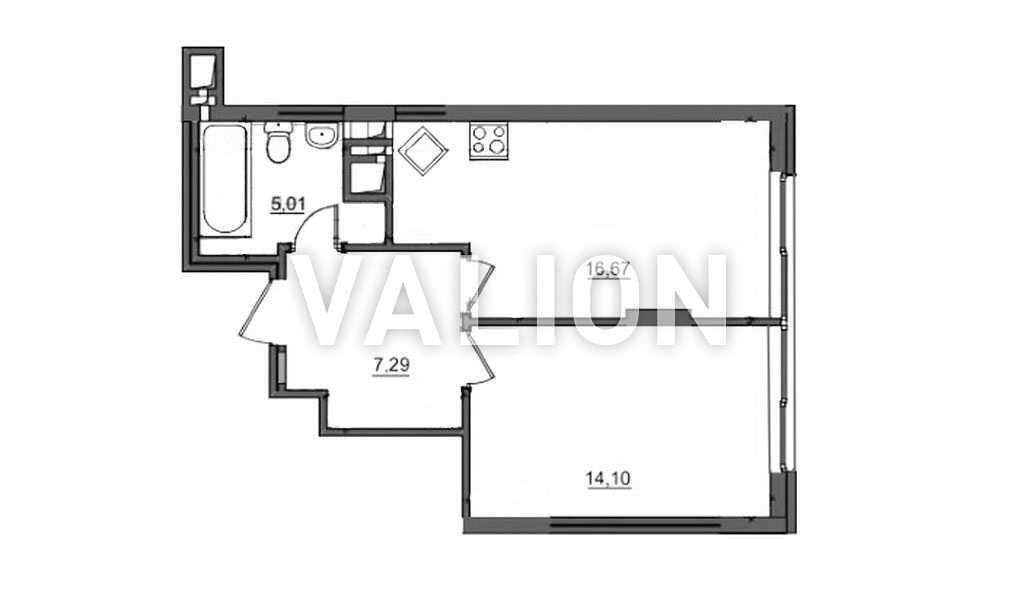 Продажа 2-комнатной квартиры 43.4 м², Александра Олеся ул., 2в