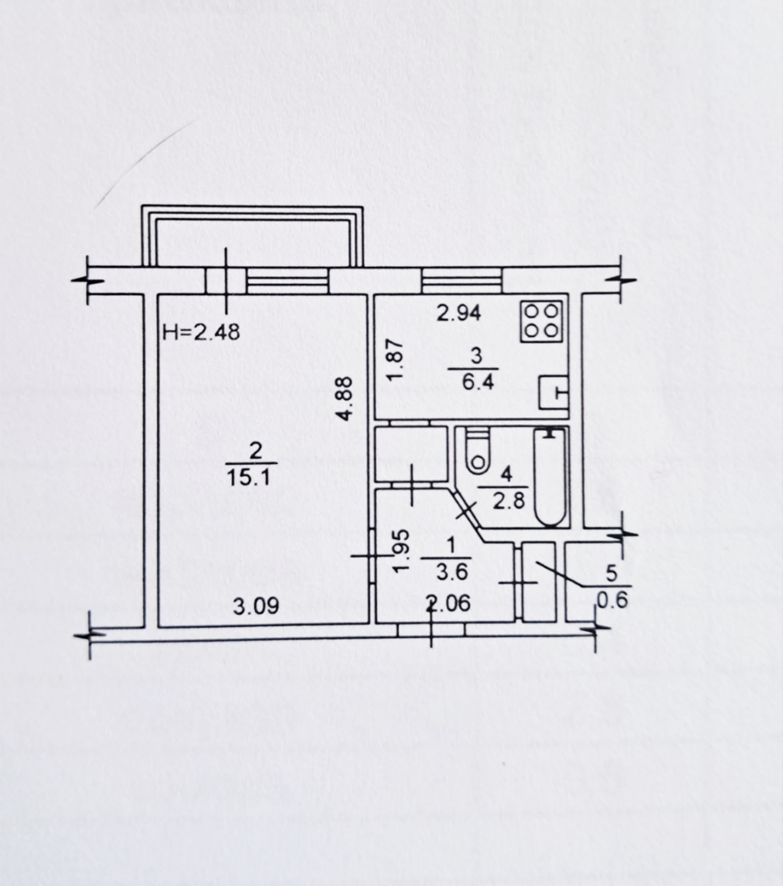 Продаж 1-кімнатної квартири 30 м², Миколи Кібальчича вул., 10