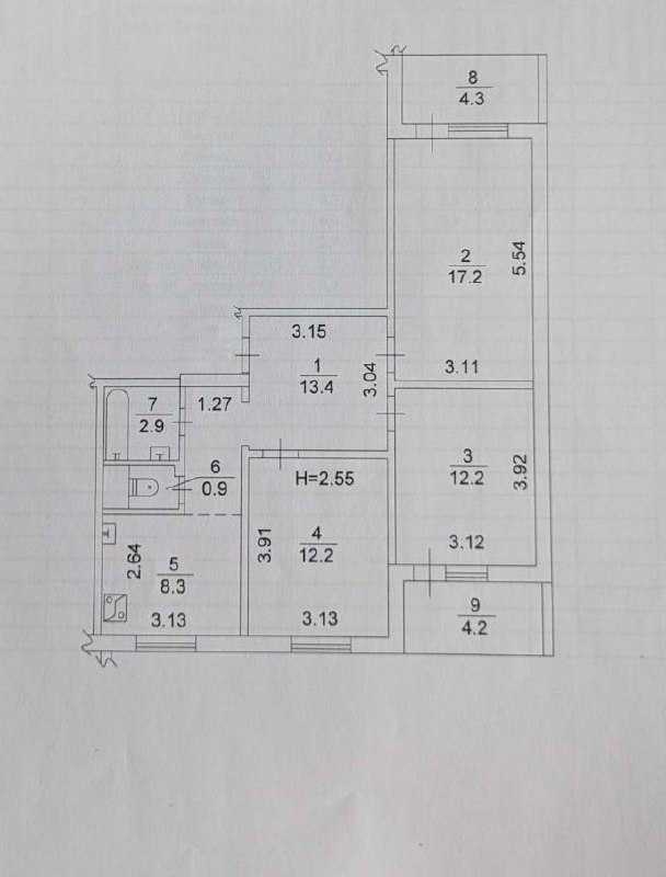 Продажа 3-комнатной квартиры 76 м², Александра Мишуги ул., 3