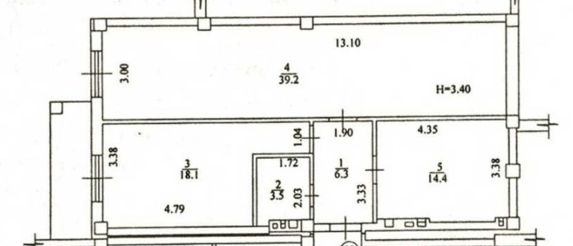 Продажа 2-комнатной квартиры 83 м²