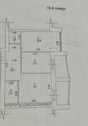 Продаж 2-кімнатної квартири 72 м²