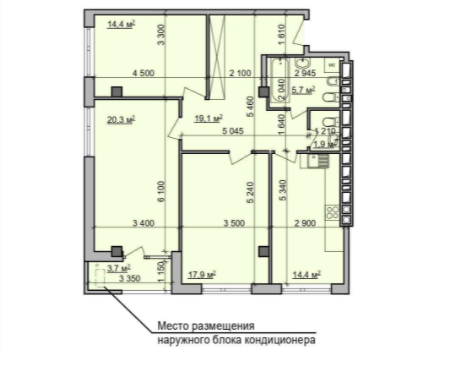 Продаж 3-кімнатної квартири 96 м²