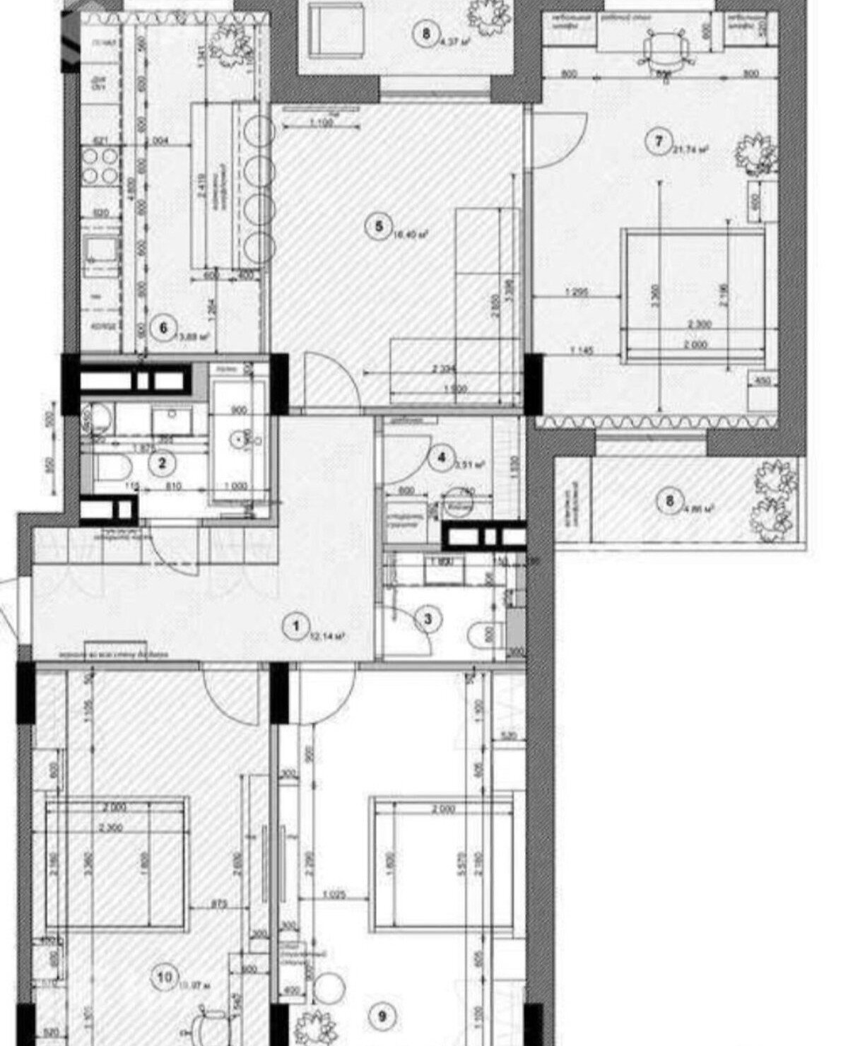 Продаж 3-кімнатної квартири 122 м²