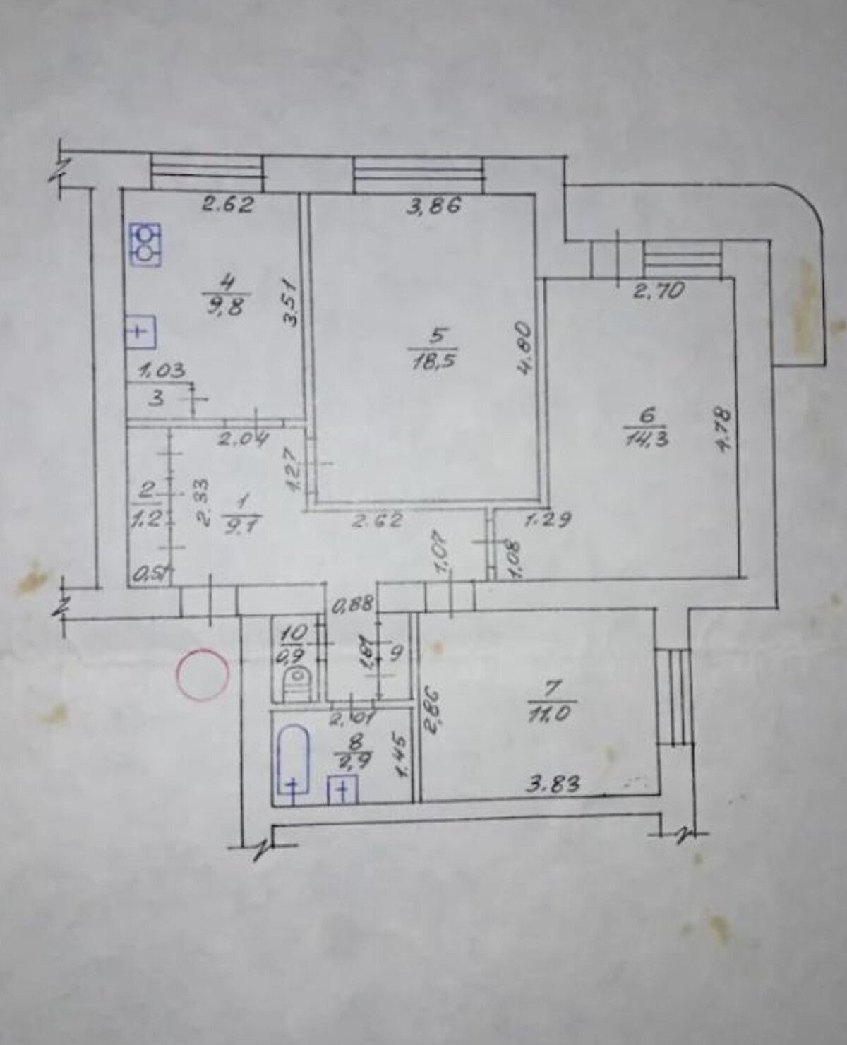 Продаж 3-кімнатної квартири 71 м²