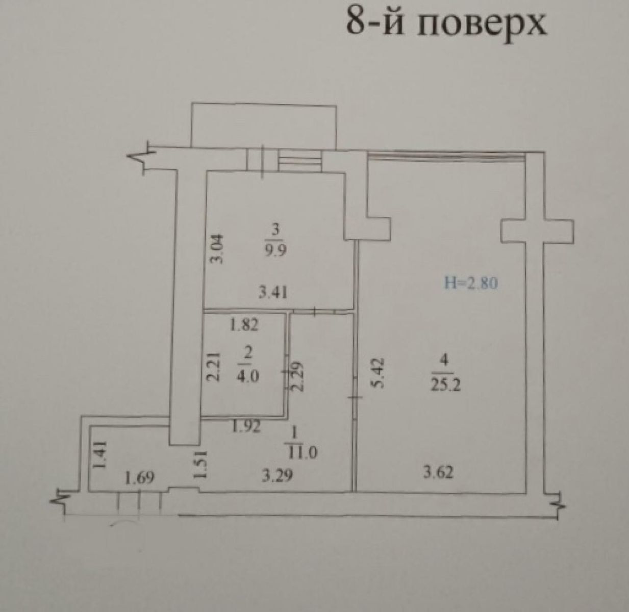 Продаж 2-кімнатної квартири 51 м²