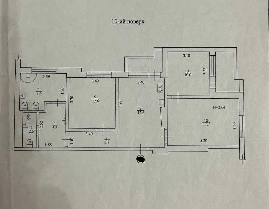 Продажа 3-комнатной квартиры 80 м²