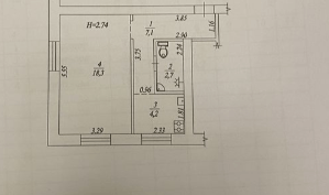 Продаж 1-кімнатної квартири 32 м²