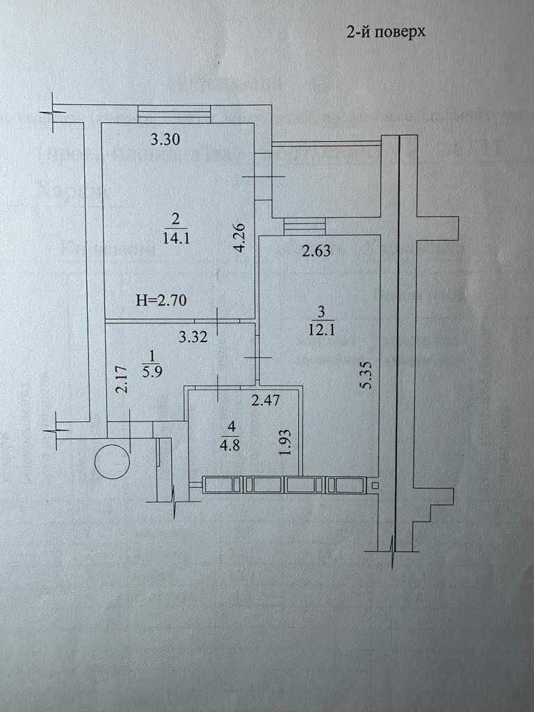 Продажа 1-комнатной квартиры 40 м²