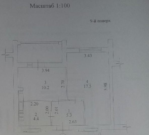 Продаж 1-кімнатної квартири 40 м²