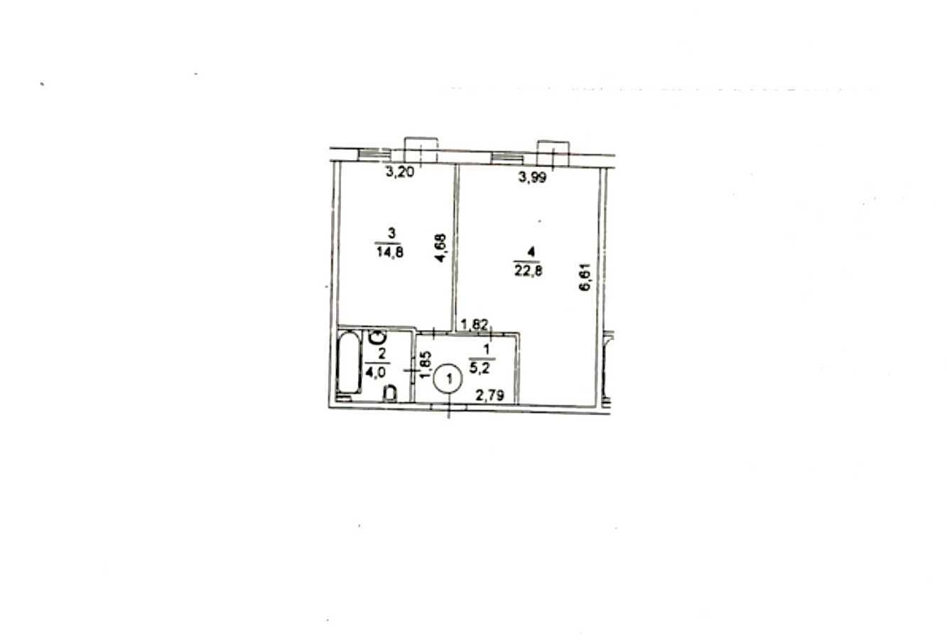 Продаж 1-кімнатної квартири 47 м², Кошового вул.